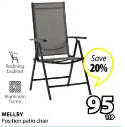 JYSK MELLBY Position patio chair offer