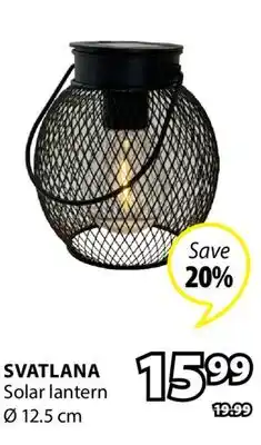 JYSK SVATLANA Solar lantern offer