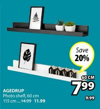 JYSK AGEDRUP Photo shelf offer