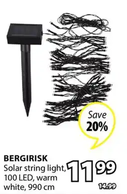 JYSK BERGIRISK Solar string light offer