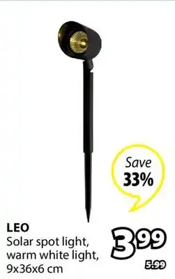 JYSK LEO Solar spot light offer