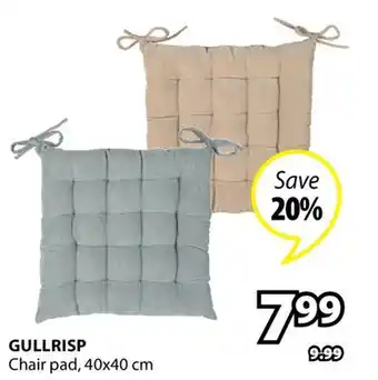 JYSK GULLRISP Chair pad offer