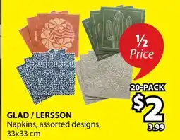 JYSK GLAD / LERSSON Napkins offer