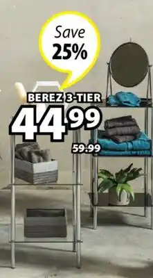 JYSK BEREZ 3-Tier glass shelf offer