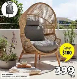 JYSK HALVREBENE Deluxe nest chair offer