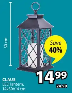 JYSK CLAUS LED lantern offer