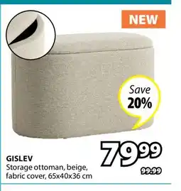 JYSK GISLEV Storage ottoman offer