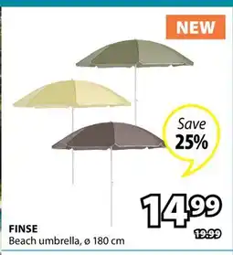 JYSK FINSE Beach umbrella offer