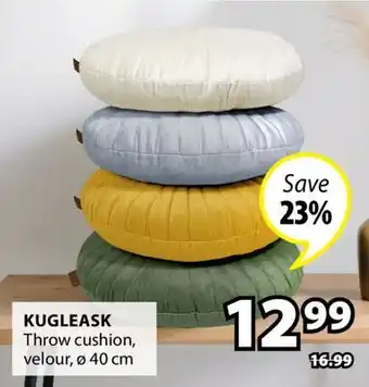 JYSK KUGLEASK Throw cushion offer
