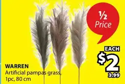 JYSK WARREN Artificial pampas grass offer