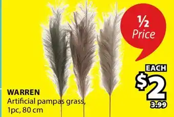 JYSK WARREN Artificial pampas grass offer