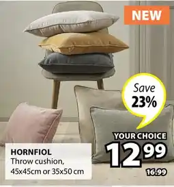 JYSK HORNFIOL Throw cushion offer