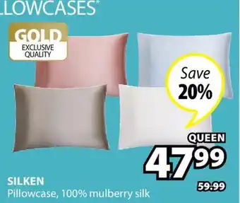 JYSK SILKEN Pillowcase offer