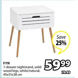 JYSK FYN 1-drawer nightstand offer