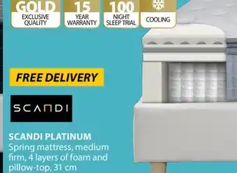 JYSK SCANDI PLATINUM Spring mattress offer