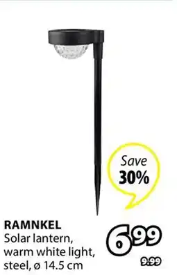 JYSK RAMNKEL Solar lantern offer