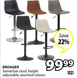 JYSK BROAGER Swivel bar stool offer