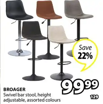 JYSK BROAGER Swivel bar stool offer