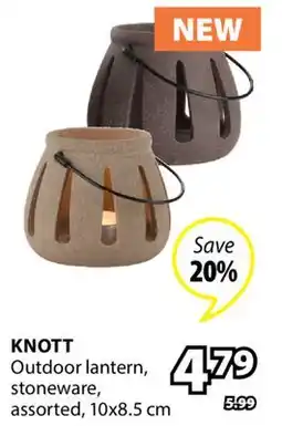 JYSK KNOTT Outdoor lantern offer