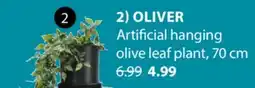 JYSK OLIVER Artificial hanging olive leaf plant offer