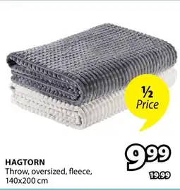 JYSK HAGTORN Throw, oversized, fleece offer