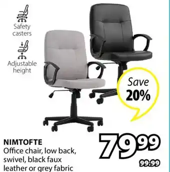 JYSK NIMTOFTE Office chair offer