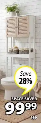 JYSK CAJA White/oak-look bathroom series Space saver offer