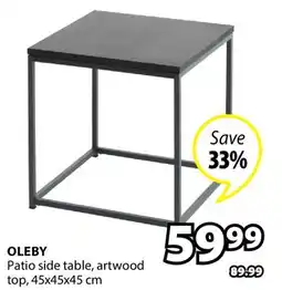 JYSK OLEBY Patio side table offer