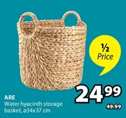 JYSK ARE Water hyacinth storage basket offer