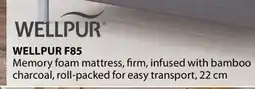 JYSK WELLPUR F85 Memory foam mattress offer