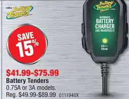 PartSource Battery Tenders offer
