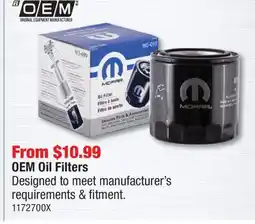 PartSource OEM Oil Filters offer