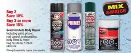 PartSource Selected Auto Body Repair offer