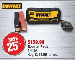 PartSource Dewalt Booster Pack offer