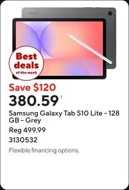 Staples Samsung Galaxy Tab S10 Lite - 128 GB - Grey offer