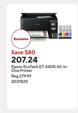 Staples Epson EcoTank ET-2400 All-in-One Printer offer