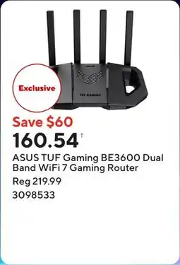 Staples ASUS TUF Gaming BE3600 Dual Band WiFi 7 Gaming Router offer