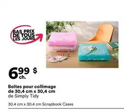Michaels Boîtes pour collimage de 30,4 cm x 30,4 cm de Simply Tidy offer