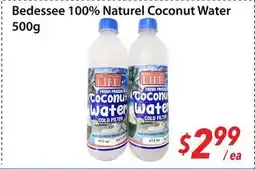 Bestco Food Mart Bedessee 100% Naturel Coconut Water offer