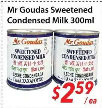 Bestco Food Mart Mr Goudas Sweetened Condensed Milk offer