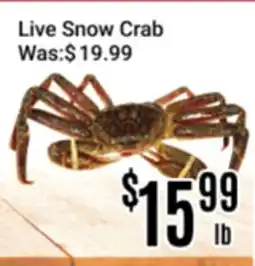 Nations Fresh Foods Live Snow Crab offer