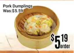 Nations Fresh Foods Pork Dumplings offer