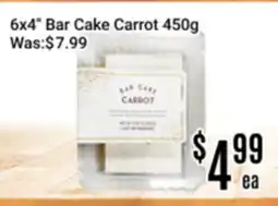 Nations Fresh Foods 6x4 Bar Cake Carrot offer