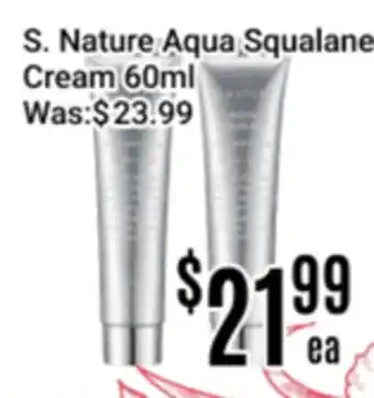 Nations Fresh Foods S. Nature Aqua Squalane Cream offer