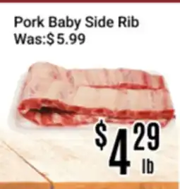 Nations Fresh Foods Pork Baby Side Rib offer