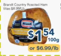 Oceans Fresh Food Market Brandt Country Roasted Ham offer