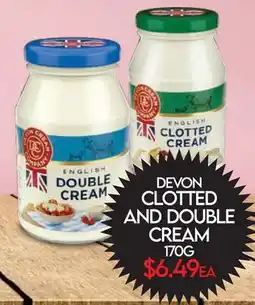 Fiesta Farms DEVON CLOTTED AND DOUBLE CREAM offer