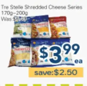 Oceans Fresh Food Market Tre Stelle Shredded Cheese Series offer