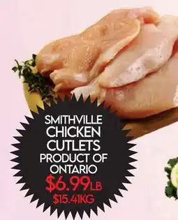 Fiesta Farms SMITHVILLE CHICKEN CUTLETS offer