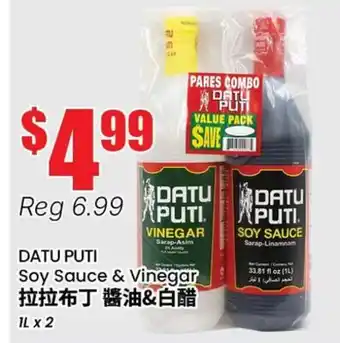 Terra Foodmart DATU PUTI Soy Sauce & Vinegar offer